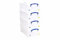 Really Useful Box Plastic Storage 12 Litre Clear (Pack Of 4)