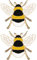 2 Stück Bienen-brosche, Cartoon-insektennadeln, Legierung, Honigbiene, Abzeichen, Kleidung, Anstecknadel, Tierschmuck, Geschenke Für Kinder