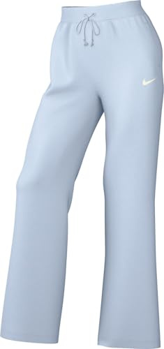 Nike Sportswear Phoenix Fleece Damen-Trainingshose Mit Hohem Taillenbund Und Weitem Bein, Blue Tint/Sail, DQ5615-423, L