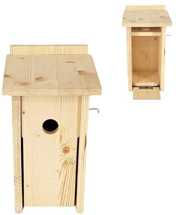 CAWI Nistkasten für Blink Kamera (Kamera Nicht enthalten) – Ökologisches Holz, Schutz vor Räubern, kabellos, für Vogelbeobachtung im Garten