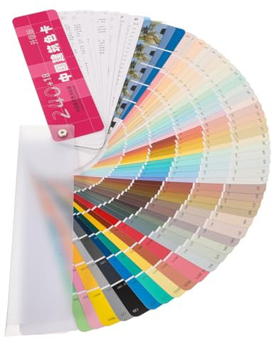 BESPORTBLE 1 Juego Carta de colores Tarjeta de color de pintura bandera tarjeta de pintura paleta brillo pintar interior tarjetas de colores multiusos herramientas de pintura el plastico
