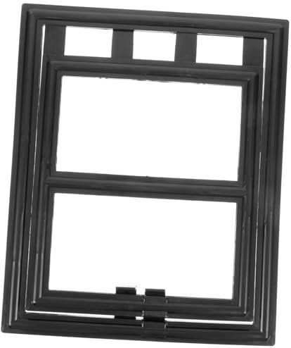 ERINGOGO Haustiertür für Katzenklappe für Innentüren Platzsparend für Kleine und Katzen Einfache Installation für Fenster und Türen