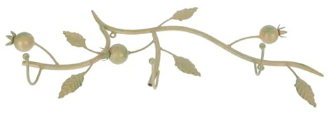 DIYEAH Gancio da Parete in Ferro Battuto Vintage Multiuso Appendiabiti Decorativo per Cappotti Sciarpe Asciugamani e Accessori per Cucina Bagno e Hotel