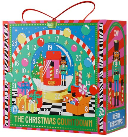CLIPPER® Adventskalender mit 24 Überraschungen | Enthält 17 CLIPPER® Feuerzeuge mit exklusiven Weihnachtsmotiven | 7 weitere attraktive Überraschungen