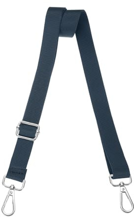 QUARKZMAN Taschengurt Schultergurt 2,5cm Verstellbar 75-145cm Crossbody | Ersatz Umhängetasche Taschenriemen Schulterriemen zum Wechseln für Taschen, Grau Blau Silber Druckknopf