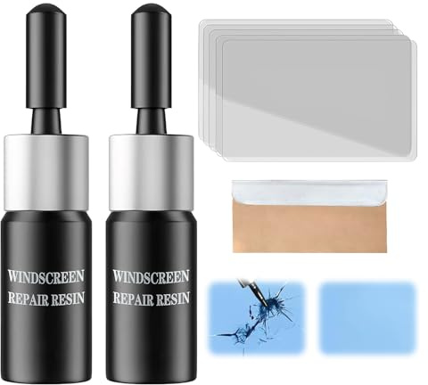 8 Pièces Kit Reparation Pare Brise Kit De Réparation De Verre Fissuré Resine Pare Brise Reparation Haute Efficacité Excellente Perméabilité Portable Longue Durée Prolonge La Durée Vie Des Lunettes Sûr | Kit de réparation de vitres, très efficace et durable