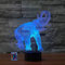 HPBN8 Ltd 3D Elefant Illusions LED Lampen Fernbedienung USB Power 7/16 Farben Amazing Optical Illusion 3D LED Lampe Formen Kinder Schlafzimmer Geburtstag Weihnachten Geschenke