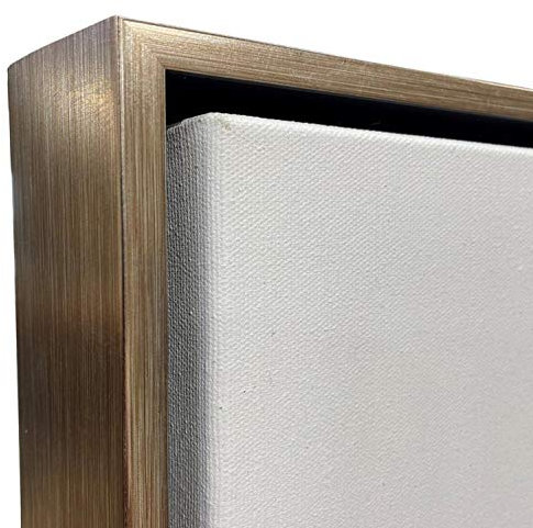 Rahmen für 3,8 cm tiefe Kunstleinwand, silberfarben In verschiedenen Größen erhältlich. 20x24 silber