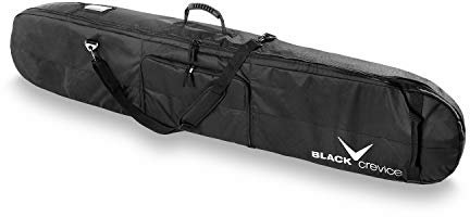 Black Crevice Borsa da snowboard (con scomparto per scarpe), nero/argento, 170 x 26 x 8 cm, 35 litri, BCR151001-1