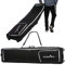 Athletico Rolling Double Ski Bag - Gepolsterte Skitasche mit Rädern für Flugreisen (Schwarz, 175 cm)