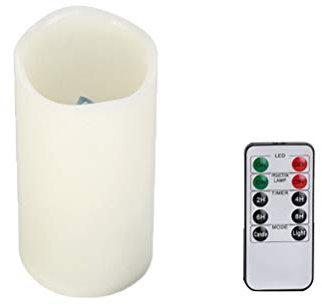 Uonlytech LED Kerze Projektor Lampe Sternenhimmel Innenlicht Dekoratives Romantisches mit Fernbedienung (Weihnachten, Warmweiß)