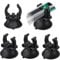 Uniclife 3.3cm Aquarium Heater Suction Cups Suckers with 2.4cm Clips Black Standard Heating Rod Holders Clamps for Fish Tanks (Not For Airline Tubing), 12 Pack
