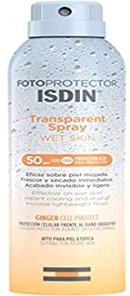 Isdin Fotoprotector Transp Spray Wet Skin Spf50+ efficace sur peau humide - 250 ml