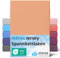 etérea Jersey Spannbettlaken 90x200cm - 100x200cm Pfirsich bis 25 cm Höhe - 100% Baumwolle Spannbetttuch Oekotex - Bed Sheets Leintuch Bettbezug - Bettlaken 90x200 cm - 100x200 cm - Peach