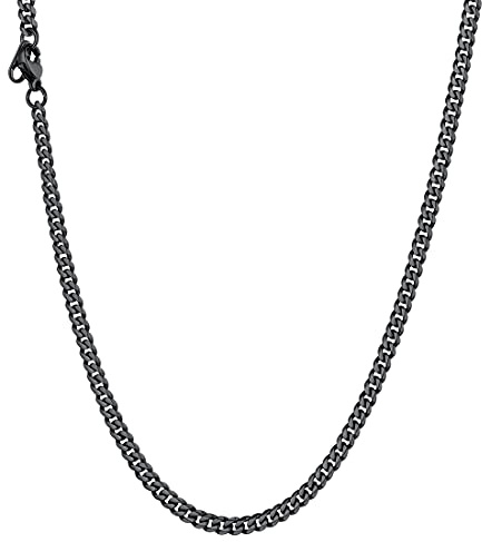 U7 Chaîne Collier pour Homme Femme Acier Inoxydable | Chaine Collier Largeur 3/6/9MM, Taille 36-76cm, Bijoux Colliers Hip Hop Steampunk