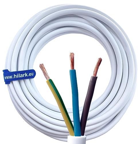 Hilark 60 m Cable H05VV-F 3g 1.5 mm² – White