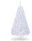 GYMAX Weihnachtsbaum künstlich 150 cm, Christbaum mit 350 dichten PVC-Spitzen, Kunstbaum Tannenbaum mit Metallständer, für Zuhause, Geschäft & Büro, Weiß