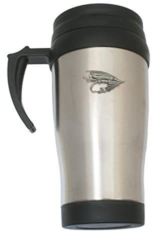 Gamekeepers Cottage gifts Fishing Fly Insulated Travel Mug Stainless Steel Personalised Gift 130