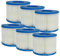 vhbw 6X Cartuccia filtrante di Tipo VI Compatibile con Bestway Lay-Z-Spa Siena, Saint Tropez, Vegas Piscina - Filtro di Ricambio Blu/Bianco