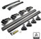 TURTLE AIR1 | Dachgepäckträger Dachträger | Kompatibel mit Volkswagen Golf 6 Kombi 2009-2012; Dient der Montage von Dachboxen, oder Dachfahrradträger, Leiter | Robuste Konstruktion aus Aluminium | TÜV