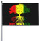 KJHBVND Rasta Reggae Rastafarian Löwe Outdoor Dekorative Gartenflagge 90 x 150 cm, langlebig und lichtbeständig, für den Innen- und Außenbereich, Rasen, Garten, Innenhof, Banner, klassische Flagge