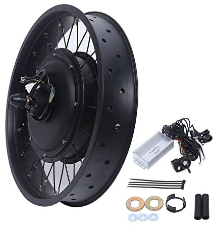 SanBouSi Fat-Bike Fatbike Umbausatz 20 Zoll E-Bike Hinterrad Motor Kit Ebike Elektrofahrrad Umbausatz Electric Motor Bike Kit 48V 1000W
