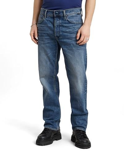 G-STAR Herren Dakota Regular Straight Jeans Blau (Faded Cascade D23691-C052-C606) 32W / 34L