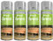PNJB, 4 x 200ML Clear Varnish Professional Matt Finish Spray Wood Color Paint All Purpose, Varnish Clear Matte Finish Interior/Exterior Protection (4 Pcs)