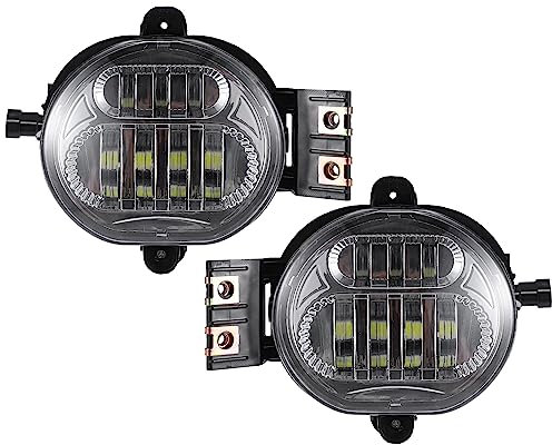A ABSOPRO Guida LED Fendinebbia Luci 55077474AC per Dodge per Ram Bianco LED 1coppia
