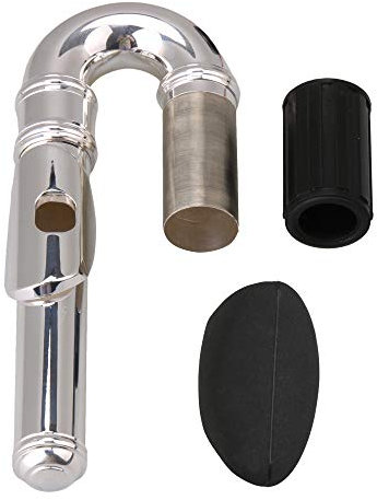 BQLZR Silberflöte gebogenes Kopfgelenk Ø 2,0 cm mit Daumenauflage 2 Stück