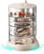 Terafeels Acrylic Hair Accessories Organizer Clear 4-Layer for Women Hair Tie Classify Storage by Layer Box Rings Bangles, 6604