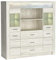 Highboard Sideboard Kommode Wohnzimmerschrank modern in weiß mit LED Beleuchtung