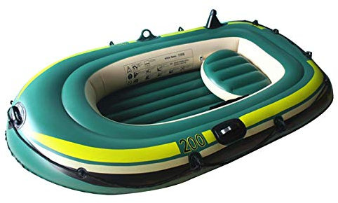 Raft Boats - Kajak Aufblasbares Boot, 2/3 Personen Aufblasbares Floßboot | Doppelkolben Design Schnell Aufblasen Kajak Floß Schlauchboot Set zum Seen Flüsse Aufblasbare Pool Boot