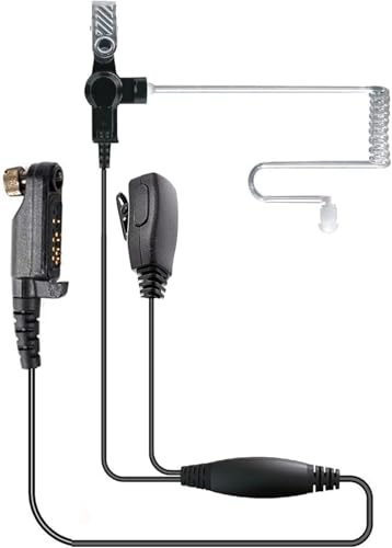 Covert acoustic Earpiece compatible with HYT Hytera PD600, PD602, PD605, PD662, PD665, PD680, PD682, PD685, X1p, X1e Two-Way Radios