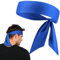 GXGM Sport Stirnband Unisex Kopfband Verstellbare Elastische Bandana Haarwickel Schweißbänder Für Frauen Herren Fußball Basketball Outdoor Aktivitäten(Blau)
