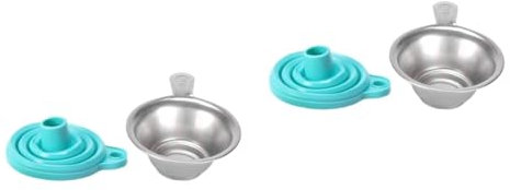 BUGUUYO 2stücke Druck Resin Trichter Set Faltbarer Silikon Trichter Metalltrichter Für Sla Dlp Uv Photocuring Drucker Zur Wiederverwertung Von Harz Zufällige Farbe