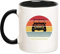Mr.Fixed – Tasse mit Sonnenuntergang Jeep, Besitzer von Jeeps, klassischer Auto-Liebhaber, Geschenk für Jeep-Liebhaber, klassische Auto-Tasse, Vintage-Jeep-Tasse (schwarz), 325 ml, Keramik-Kaffeetasse