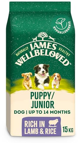 James Wellbeloved Dog Puppy Hypoallergenic Dry Food Lamb and Rice 15 kg