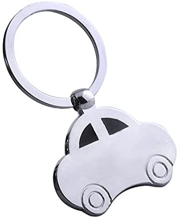 ULTECHNOVO Metall Schlüsselanhänger Insektenauto Mit Kreativer Anhänger Deko Langlebiger Schlüsselring Geschenk Für Autofans Tasche Und Schlüssel Silberfarbener Auto Schlüsselanhänger