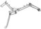 POPETPOP Outdoor Gas Tank Bracket Sedan Door Lock Universal Valves Heavy Duty Curtain Rod Round Rhinestones Tire Cap Valve Trailer Bracket Gas Holder Silver Stainless Steel
