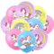 Ovanda Luftballons Geburtstag,Einhorn Luftballons,Luftballons Bunt,Unicorn Birthday Decoration,Cartoon Ballons,Multicoloured Unicorn Balloons für Kinder Geburtstag Sfeier,Babyparty,Jubiläum Party Deko