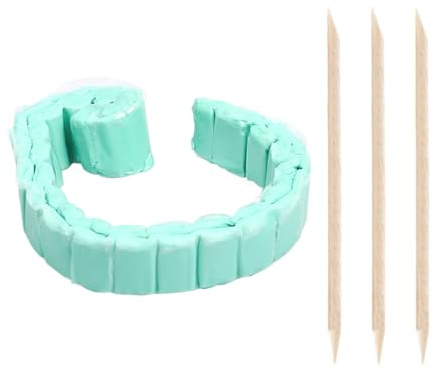 Nevalerra Uhrenreinigungsknete, Uhrenreiniger-Set | Gummi-Reinigungspachtel,Fettreiniger mit aus einem Gummimaterial hergestellte Kitt 3 Weidenstäbchen für die professionelle Uhrenpflege
