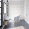 Contour Grey/White Marble Marquetry Washable Paste The Wall Wallpaper | Paste The Wall | Grey Tile | Eco-Friendly