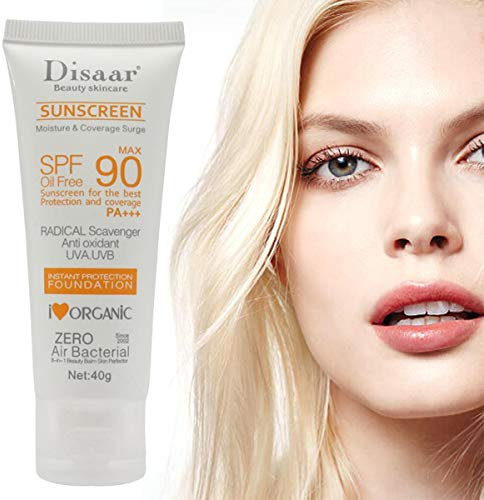 Facial Sunscreen Lotion Cream Schönheit Hautpflege SPF 90 Ölfreier Radikalfänger Antioxidans UVA/UVB 40g Britening Anti Sun Tagescreme