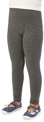 Merry Style Mädchen Lange Leggings aus Baumwolle MS10-225 (Dunkelmelange, 116 cm)
