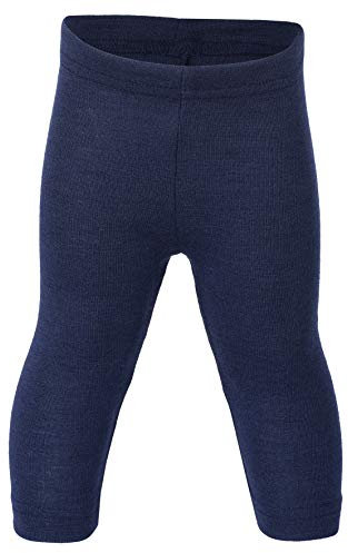 Engel Natur, Baby Leggings/Lange Unterhose, 70% Wolle (kbT), 30% Seide (74/80, Marine)