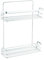 MSV Regal mit 2 Ebenen, verchromt, Silver