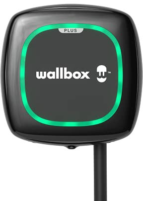 Wallbox Pulsar Plus EV Ladelösung bis 7,4 kW, Typ 2 Stecker, 5 Meter Kabel, Erdungsschutz, Bluetooth & Wi-Fi Konnektivität