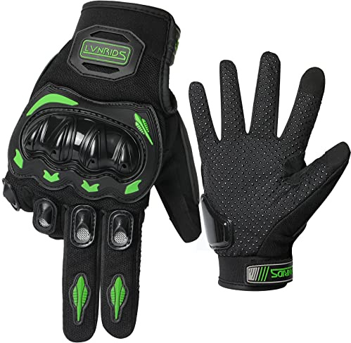 LVNRIDS Motorradhandschuhe Touchscreen Herren Damen, Sommer Motorrad atmungsaktive Handschuhe für Motocross BMX ATV MTB Straßenrennen