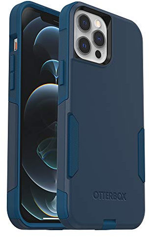 OtterBox Commuter Series Case for iPhone 12 Pro Max - Bespoke Way (Blazer Blue/Stormy SEAS Blue)